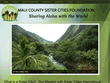 Tablet Screenshot of mauicountysistercities.org